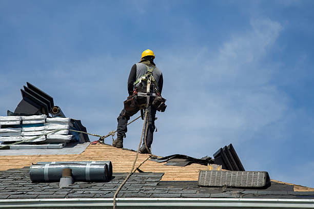 Professional Gutter Installation technician working in Ben Lomond, CA